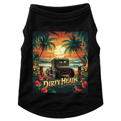 Dirty Heads Retro Beach Humor Palms Beach Car Summer Vibes Doggie Tank
