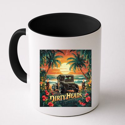Dirty Heads Retro Beach Humor Palms Beach Car Summer Vibes Mug