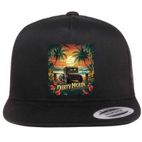 Dirty Heads Retro Beach Humor Palms Beach Car Summer Vibes Flatbill Hat