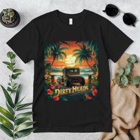 Dirty Heads Retro Beach Humor Palms Beach Car Summer Vibes Premium T-Shirt