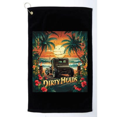 Dirty Heads Retro Beach Humor Palms Beach Car Summer Vibes Golf Towel
