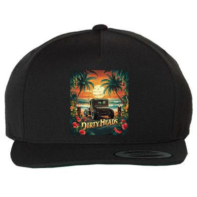 Dirty Heads Retro Beach Humor Palms Beach Car Summer Vibes Wool Snapback Cap