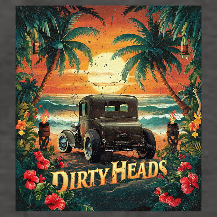 Dirty Heads Retro Beach Humor Palms Beach Car Summer Vibes Vector Backpack
