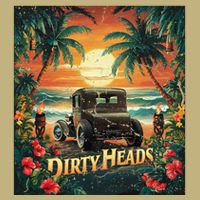 Dirty Heads Retro Beach Humor Palms Beach Car Summer Vibes T-Shirt