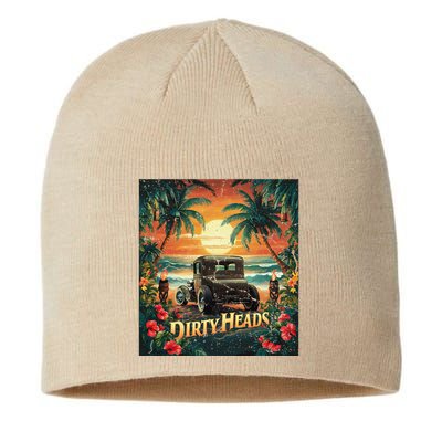 Dirty Heads Retro Beach Humor Palms Beach Car Summer Vibes Sustainable Beanie