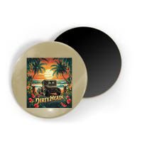 Dirty Heads Retro Beach Humor Palms Beach Car Summer Vibes Magnet
