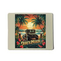 Dirty Heads Retro Beach Humor Palms Beach Car Summer Vibes Mousepad