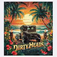 Dirty Heads Retro Beach Humor Palms Beach Car Summer Vibes Garment-Dyed Sweatshirt