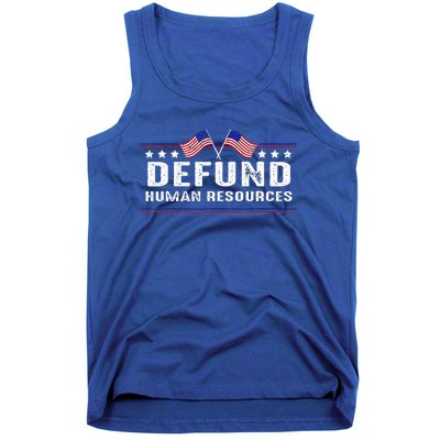 Defund Human Resources American Flag Tank Top