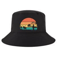 Deer Hunting Retro Sunset Nature Cool Comfort Performance Bucket Hat