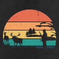 Deer Hunting Retro Sunset Nature Cool Comfort Performance Bucket Hat