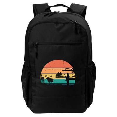 Deer Hunting Retro Sunset Nature Backpack
