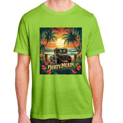 Dirty Heads Retro Beach Humor Palms Beach Car Summer Vibes Adult ChromaSoft Performance T-Shirt