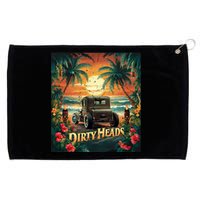 Dirty Heads Retro Beach Humor Palms Beach Car Summer Vibes Grommeted Golf Towel