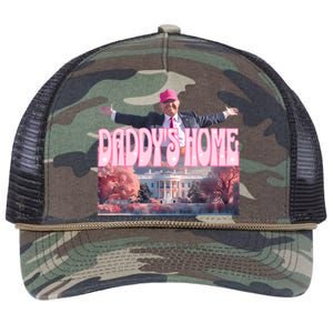 DaddyS Home Real Donald Pink Preppy Edgy Good Man Trump Retro Rope Trucker Hat Cap