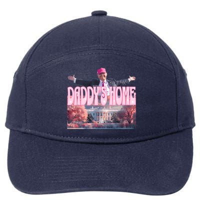 DaddyS Home Real Donald Pink Preppy Edgy Good Man Trump 7-Panel Snapback Hat