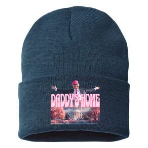 DaddyS Home Real Donald Pink Preppy Edgy Good Man Trump Sustainable Knit Beanie