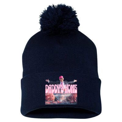 DaddyS Home Real Donald Pink Preppy Edgy Good Man Trump Pom Pom 12in Knit Beanie