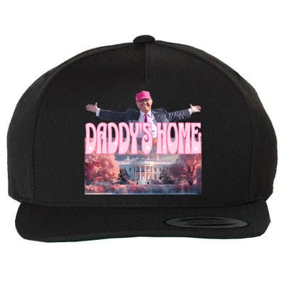 DaddyS Home Real Donald Pink Preppy Edgy Good Man Trump Wool Snapback Cap