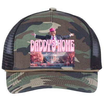 DaddyS Home Real Donald Pink Preppy Edgy Good Man Trump Retro Rope Trucker Hat Cap