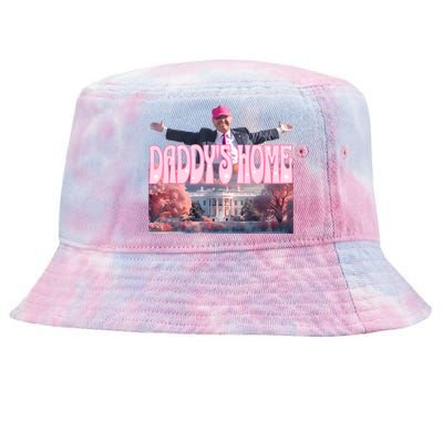 DaddyS Home Real Donald Pink Preppy Edgy Good Man Trump Tie-Dyed Bucket Hat