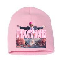 DaddyS Home Real Donald Pink Preppy Edgy Good Man Trump Short Acrylic Beanie