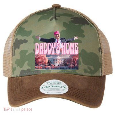 DaddyS Home Real Donald Pink Preppy Edgy Good Man Trump Legacy Tie Dye Trucker Hat