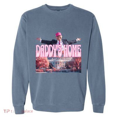 DaddyS Home Real Donald Pink Preppy Edgy Good Man Trump Garment-Dyed Sweatshirt