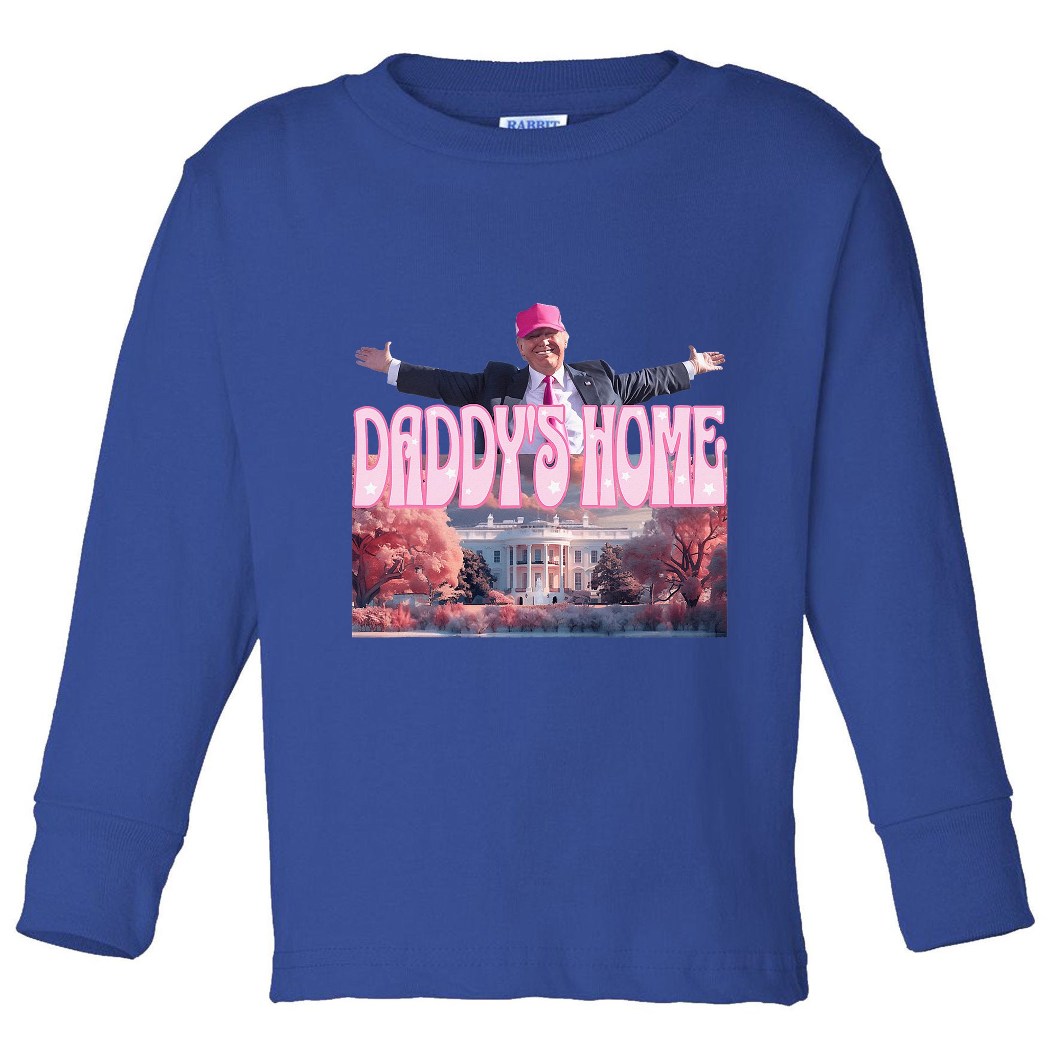 DaddyS Home Real Donald Pink Preppy Edgy Good Man Trump Toddler Long Sleeve Shirt