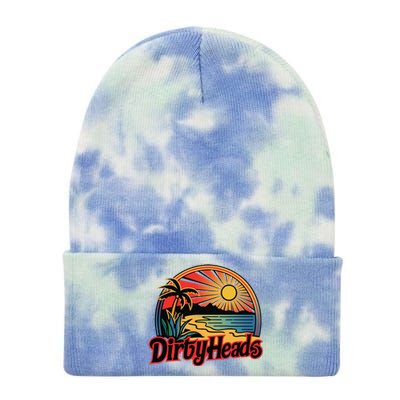 Dirty Heads Retro Beach Gift Tie Dye 12in Knit Beanie