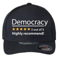 Democracy Highly Recommend Funny Five 5 Rating Stars Flexfit Unipanel Trucker Cap