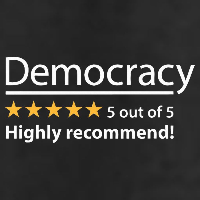 Democracy Highly Recommend Funny Five 5 Rating Stars Hat