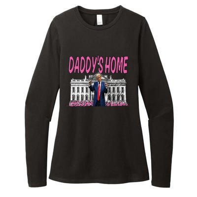 Daddys Home Real Picture Of Trump Womens CVC Long Sleeve Shirt