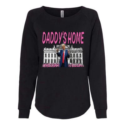 Daddys Home Real Picture Of Trump Womens California Wash Sweatshirt