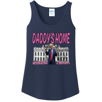 Daddys Home Real Picture Of Trump Ladies Essential Tank