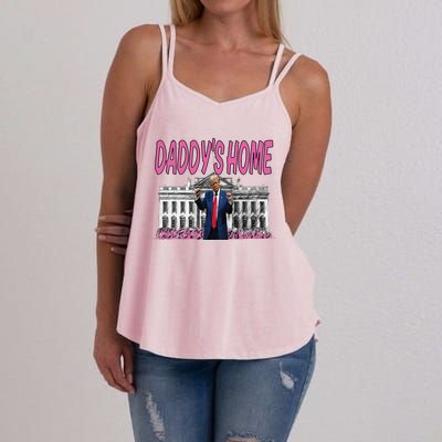 Daddys Home Real Picture Of Trump Women's Strappy Tank