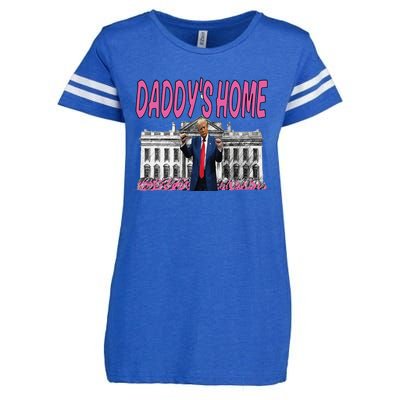 Daddys Home Real Picture Of Trump Enza Ladies Jersey Football T-Shirt