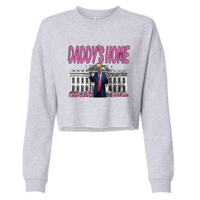 Daddys Home Real Picture Of Trump Cropped Pullover Crew