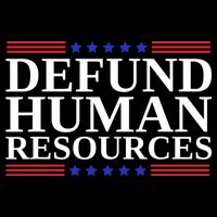 Defund Human Resources Funny Cropped Pullover Crew