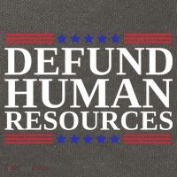 Defund Human Resources Funny Cotton Canvas Backpack