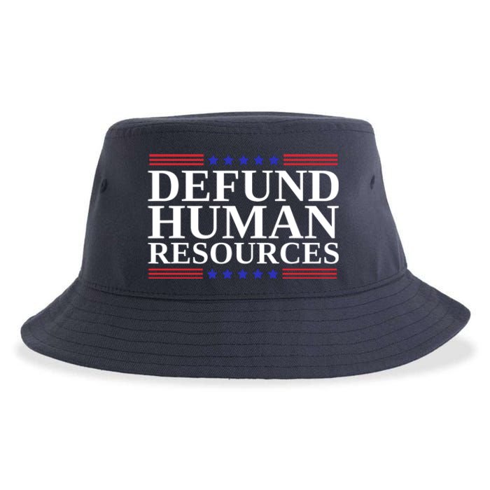 Defund Human Resources Funny Sustainable Bucket Hat