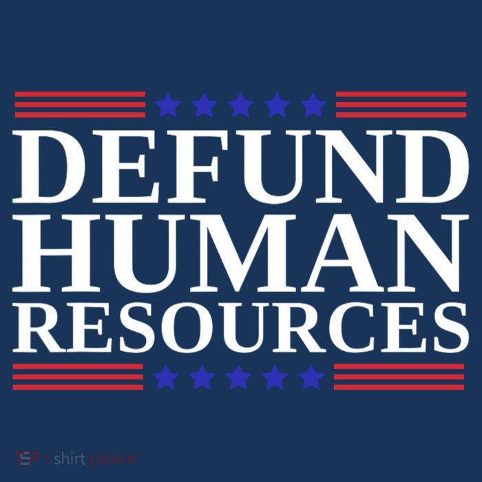Defund Human Resources Funny Sustainable Bucket Hat