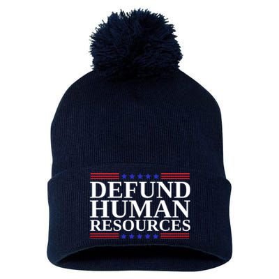 Defund Human Resources Funny Pom Pom 12in Knit Beanie