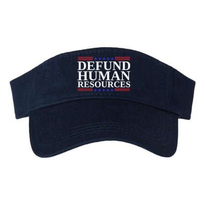 Defund Human Resources Funny Valucap Bio-Washed Visor