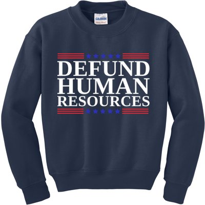 Defund Human Resources Funny Kids Sweatshirt