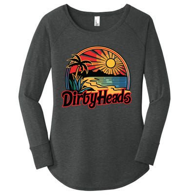 Dirty Heads Retro Beach Women's Perfect Tri Tunic Long Sleeve Shirt