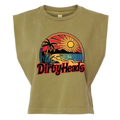 Dirty Heads Retro Beach Garment-Dyed Women's Muscle Tee