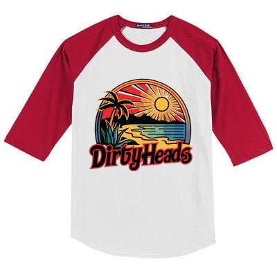 Dirty Heads Retro Beach Kids Colorblock Raglan Jersey