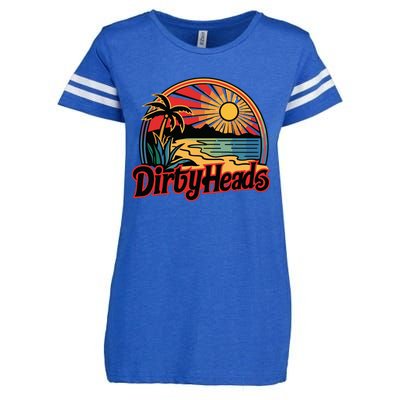 Dirty Heads Retro Beach Enza Ladies Jersey Football T-Shirt