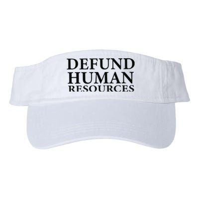 Defund Human Resources Valucap Bio-Washed Visor